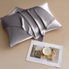 THXSILK 100% Mulberry Silk Pillowcase with Cotton Underside - Queen