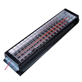 INTBUYING 220V Spray Baking booth Infrared Carbon Fiber Paint Curing heating Lamp Heater with Two Tubes for Automotive Tools Equipment Spray