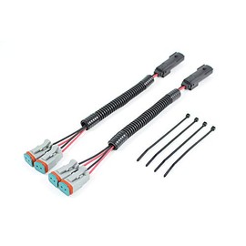 Starkey 2017-2019 Silverado/Sierra 1500 Fog Light Wiring Adapters LED to Deutsch Dual Output - Set (5017DUAL)