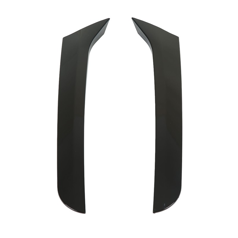 2 Pcs Rear Window Spoiler Glossy Black Left Right Side