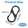 LIURFLNC Pack of 20 S Carabiners, Mini Carabiner, 8 Shaped,
