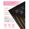 MAXITA Invisi Edge Clip in Hair Extensions Real Human Hair,