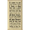 Wooden Dog Sign - It Came to Me That Every