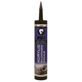 Red Devil 08464I12 RD Pro Construction Grade Siliconized Acrylic Sealant, 10.1 oz., Brown, 12- Pack