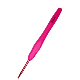 Hobekoee Size D/3mm Crochet Hook Ergonomic Handle for Arthritic Hands Soft & Smooth Knitting Needles for Beginners and Crocheting Yarn