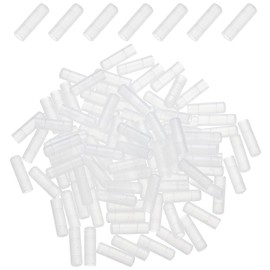 OLYCRAFT 100pcs Plastic Male Protector Cap 3.5mm Inner Diameter Port Cover Anti-Dust Plugs Cap Cover Plug Clear Protective Cap Round Dust Stopper for Earphones Headphones Plugs Cover Protecting