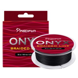 Piscifun Onyx Braided Fishing Line Advanced Superline Braid Lines 150Yd 40lb Black