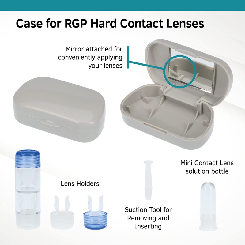 Sports Vision World Travel Kit Gray RGP Hard Contact Lenses