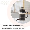 Oggi Triple Mesh Filter French Press Coffee Maker (12 fl