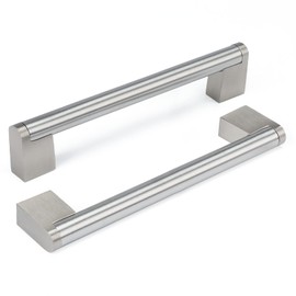 goldenwarm Pack of 5 Cabinet Handles Silver Furniture Handles Stainless Steel Drawer Handle Door Handles Kitchen LSJ14BSS160 Furniture Handles Vintage Kitchen Handles Stainless Steel Kitchen Handles
