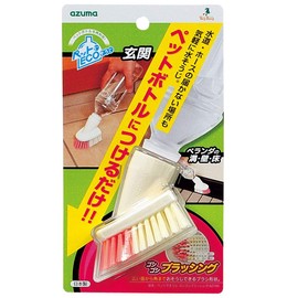 アズマ 掃除用ブラシ ペットでそうじゴシゴシブラッシング ブラシ幅7cm 全長7.5cm ペットボトルにつけるだけ AZ746