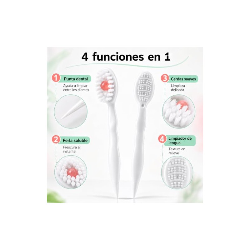 20 Piezas Mini Cepillos de Dientes Desechables con Pasta
