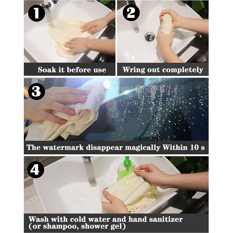 Turnart Genuine Chamois Leather for Car Drying Car Wash Shammy