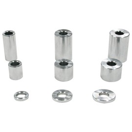 NTB AS82-20-03 Universal Aluminum Spacer Inner Diameter: 0.3 x Outer Diameter: 0.8 x 0.1 inches (20 x 3 mm)