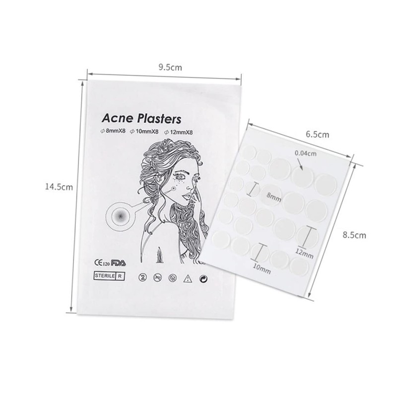 Healeved 2sets Invisible Hydrocolloid Pimple Patches Treatment for Protects Skin
