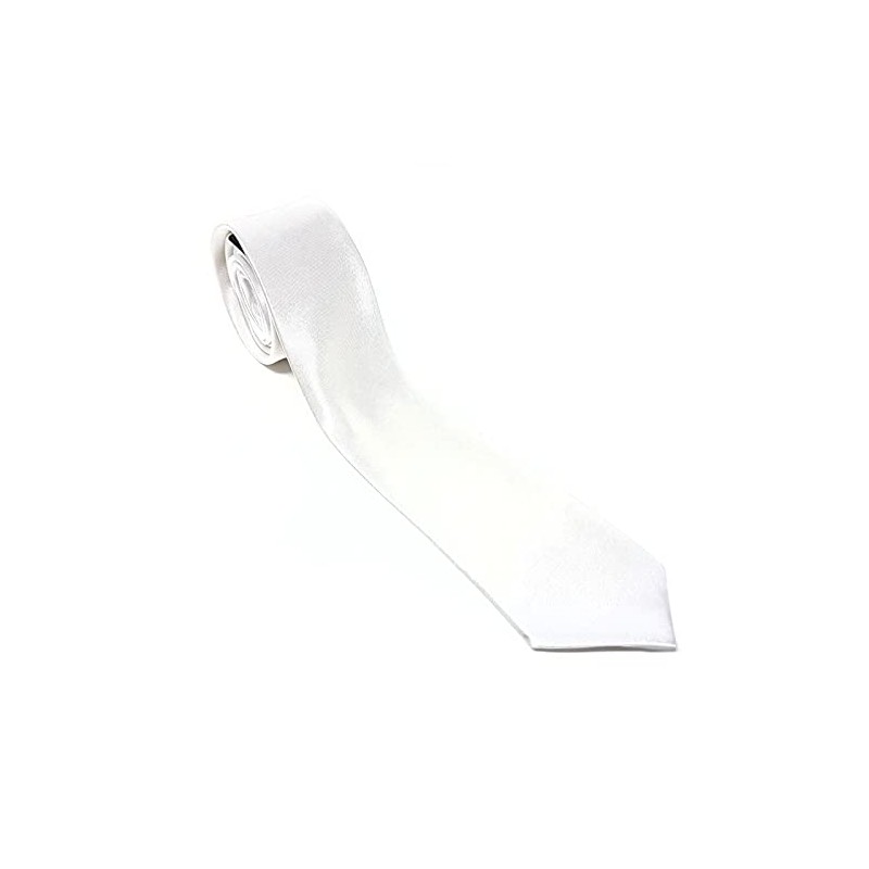 Adults Skinny Tie for Men [White]