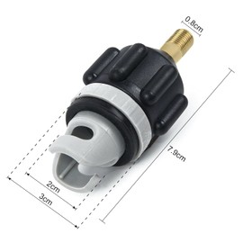 Universal Air Valve Adaptor,SUP inflator Pump Adapter for Boat Dinghy Stand Up Paddle Kayak (black)