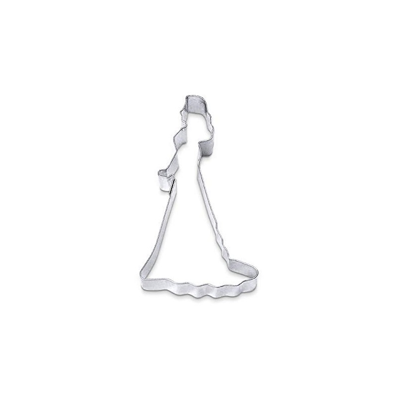 Staedter Princess Shape Cookie Cutter, Stainless Steel, Silver, 30 x