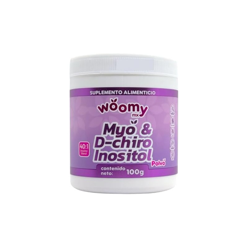 Myo & D-Chiro Inositol 40:1 en polvo 100 g Woomy