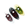 Guyker Guitar Input Jack Plate, Metal Oval Boat Shape Jackplate