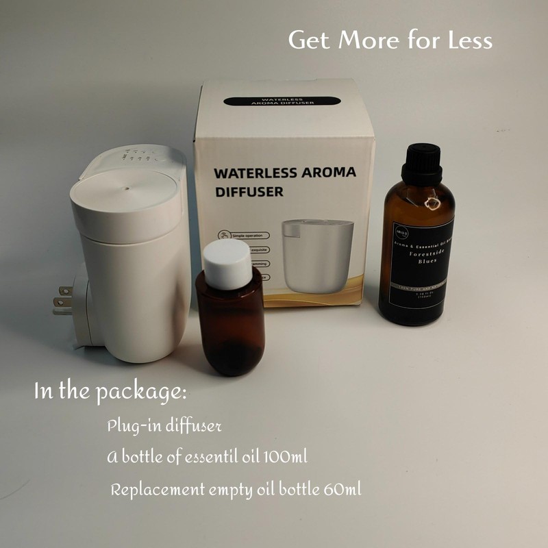 USMLMOOT Plug-in wall Diffuser, Waterless Diffuser for Essential Oils, Portable