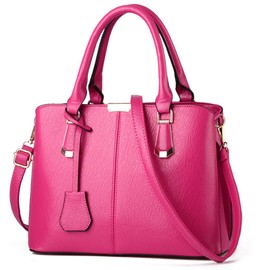FiveloveTwo Womens Satchel Handbag Tote Purse Top Handle Shoulder Bags and Purse rose