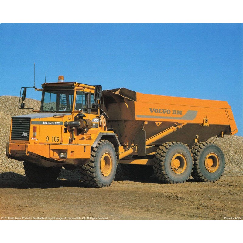 Wall Decoration Picture Caterpillar Dozer Construction Vehicles Four Set Poster