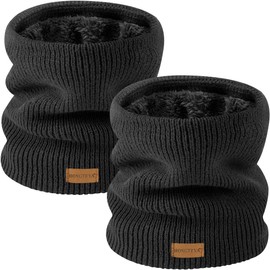 HONGTEYA Neck Gaiters for Men, Winter Neck Warmer Face for Men & Women,Thick Windproof Warm Lined Ski Mask