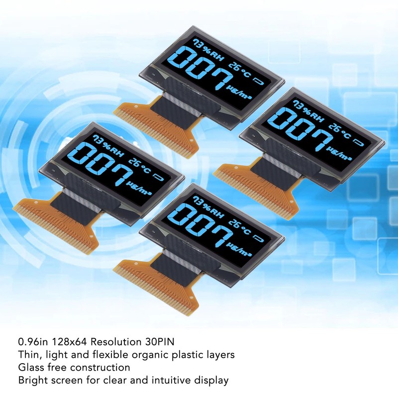 4Pcs 0.96in Organic Light Emitting Diode LCD Display 30PIN 128x64