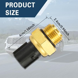 Radiator Coolant Fan Switch, Water Temperature Sensor, Coolant Temperature Sensor Connector, 37760-P00-003, 37760-P00-004Car Parts Car Sensor Compatible with Honda CR-V Civic Element Acura RSX