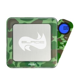 American Weigh Scales Blade Series Digital Precision Pocket Weight Scale, Gray, 650 X 0.1G (BL-650-GRY) (Camo, 200g x 0.01g)