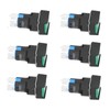 25PCS Push Button Switch with Light 16mm Square Self Locking