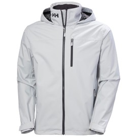 Helly-Hansen Men's Crew Hooded Jacket 2.0, 853 Grey Fog, Large