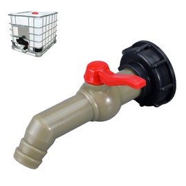 IBC Outlet Tap IBC Tank Accessories 1 Inch Outlet Tap IBC Water Tank Accessories Adapter Ball Outlet Valve S60 x 6 IBC Container Accessories for IBC Rainwater Tank (DN40 / 50) (27 mm)