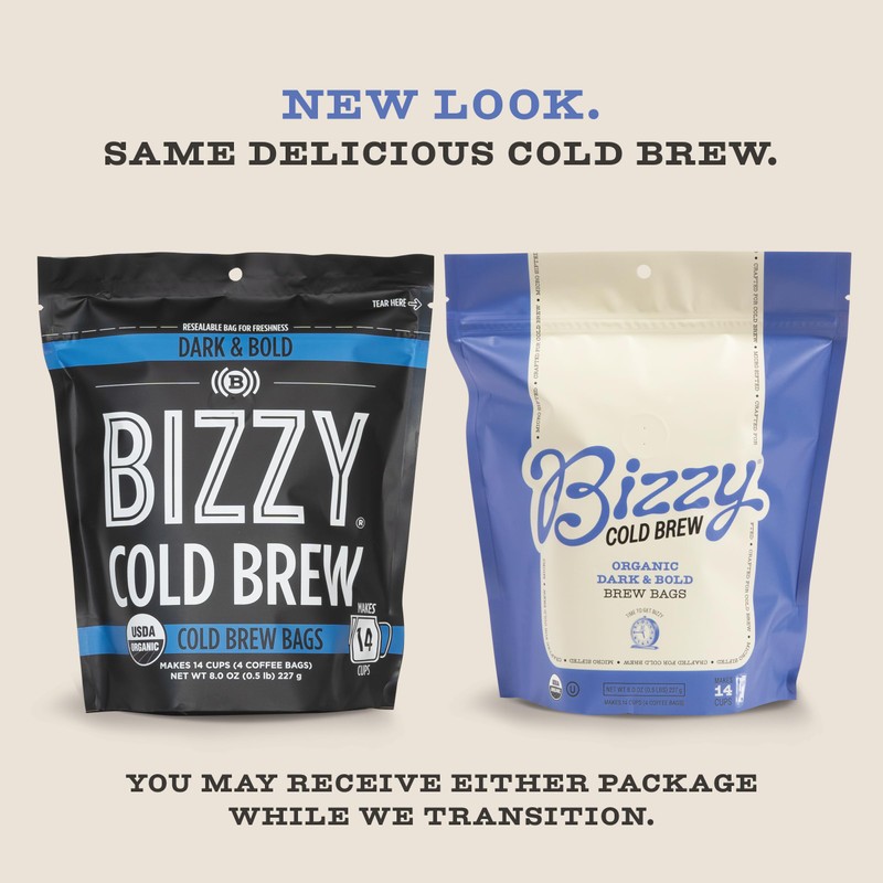 Bizzy Organic Cold Brew Coffee | Dark & Bold Blend