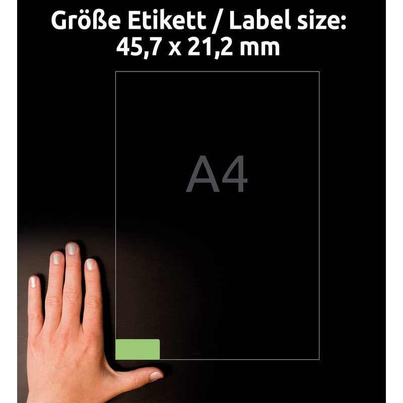 Avery L6040-20 Removable Mini Labels (45.7 x 21.2 mm Labels,