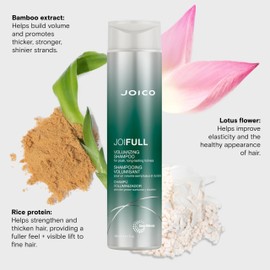 Joico Joico JoiFULL Volumizing Shampoo | For Fine, Thin Hair | Add Instant Body | Long-Lasting Fullness | For Thicker Bouncier Hair | Boost Shine | With Lotus Flower & Bamboo Extract | 10.1 Fl Oz