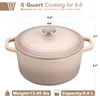 VORRINGARD Enameled Cast Iron Dutch Oven Pot with Lid, for