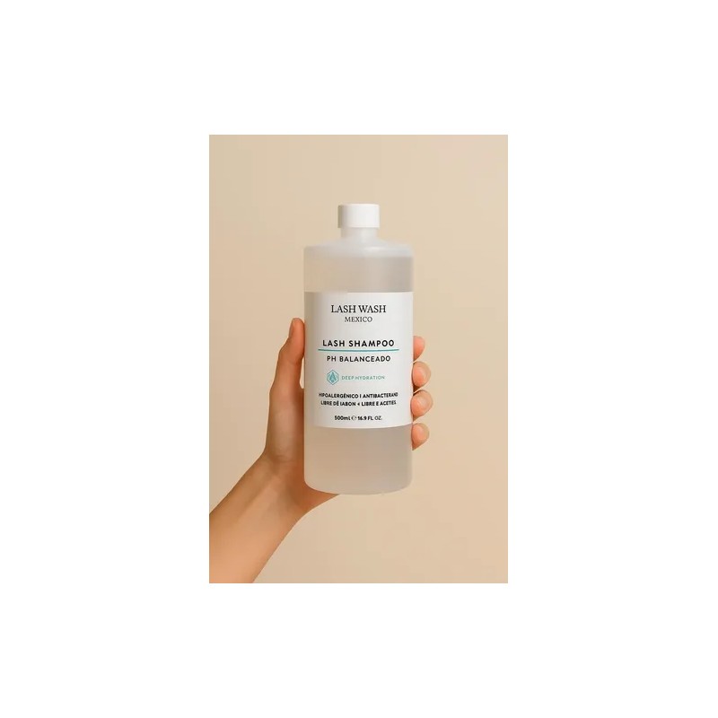 Lash Shampoo 500ml Hipoalergénico Con Manzanilla