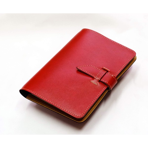 [Examination tickets, various kinds of cards, storage cases] (SS12RC) Made in Japan (produced by our own factory) Medicine notebook, insurance card, passport, passbook (smooth synthetic leather/red x