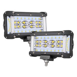 Side Shooter LED Lights, AutoPowerPlus 2pcs 5 inch 120W LED Pods Off Road Driving Fog Light Waterproof LED Cubes Spot Flood Combo Work Lights for Truck ATV UTV Pickup Boat