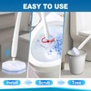 Actmuen 100pcs Disposable Toilet Brush Replacement Head,Bathroom Cleaning,Disposable Bowl Cleaners