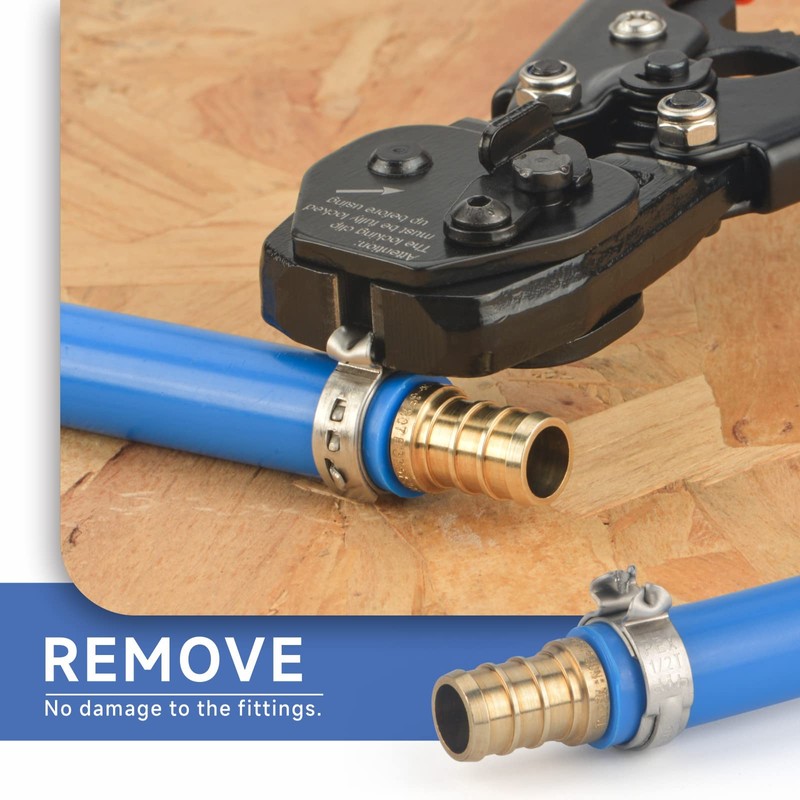 iCRIMP Ratchet PEX Cinch&Remove Tool for 3/8 to 1-inch Stainless
