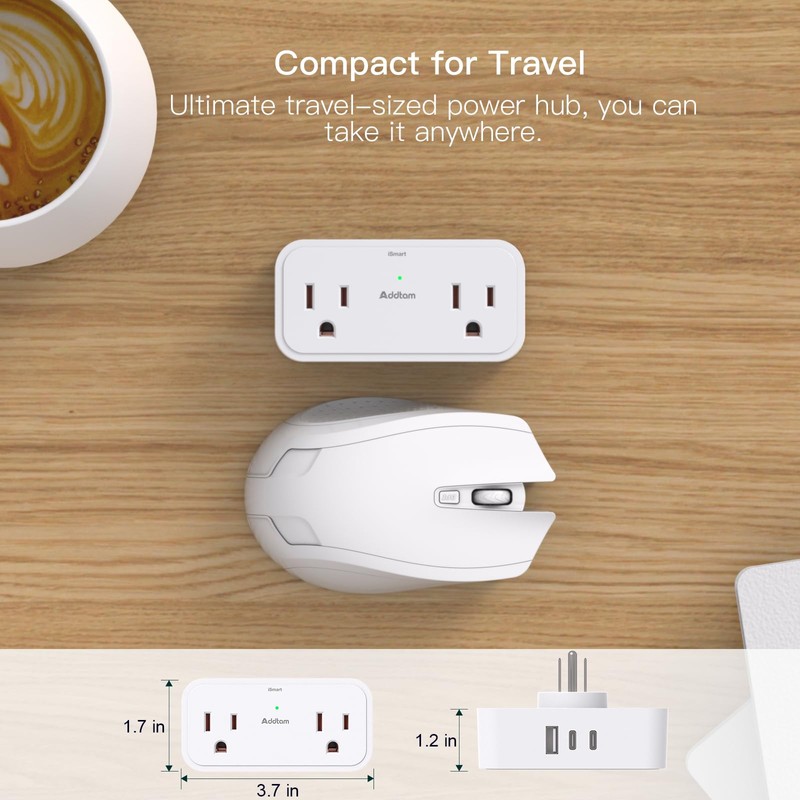 Surge Protector Outlet Extender, Multi Plug Outlet Splitter with 4