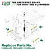 10L0L Complete Rear Leaf Springs & Shackles Bushing Sleeve kit