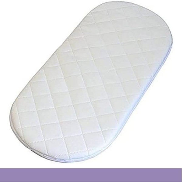 Moses basket mattress, extra thick and comfortable, hypo-allergenic formula. 40 (68 x 28 x 3.5 cm)