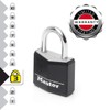 Master Lock 9130EURDBLK Aluminium Key Padlock with Vinyl Cover, Black,