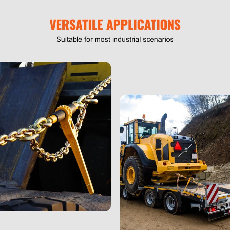 VEVOR Chain and Binder Kit, 3/8"-1/2" Ratchet Load Binders 9200