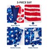 Mainfini Mens Blazer July 4th Suit Patriotic US Flag Blazer