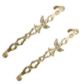 Brass 17" H Guardian Angel Wreath Hanger - Set of 2